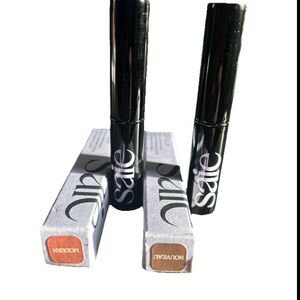 Saie Lip Blur Lipsticks and Modern & Nouveau Shades Clean Beauty Bundle